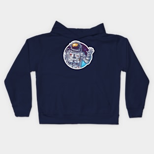 Astronaut illustration Kids Hoodie